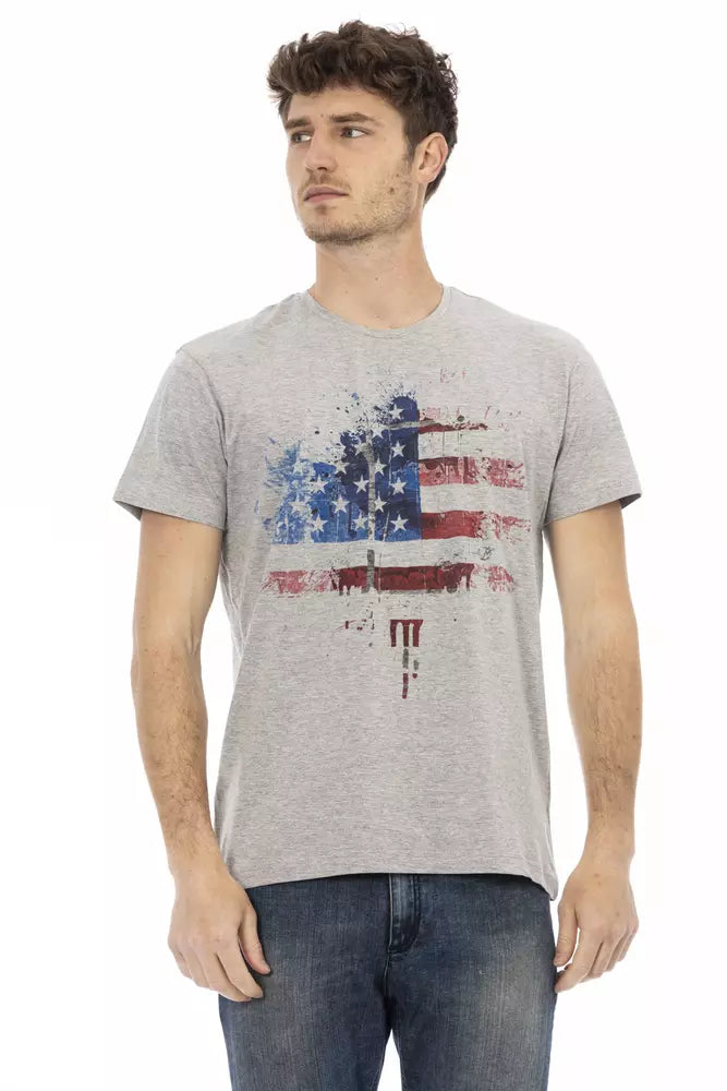 T-shirt Trussardi Action en coton gris pour homme