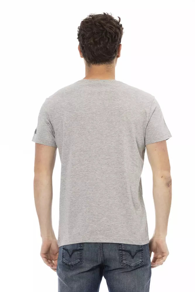 T-shirt Trussardi Action en coton gris pour homme