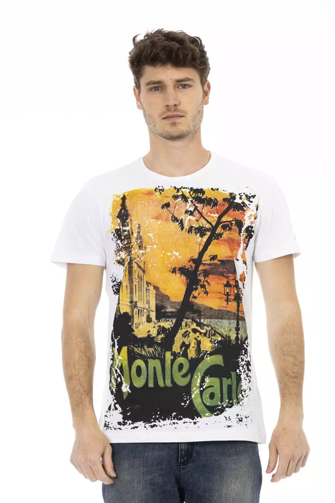 T-shirt homme Trussardi Action en coton blanc