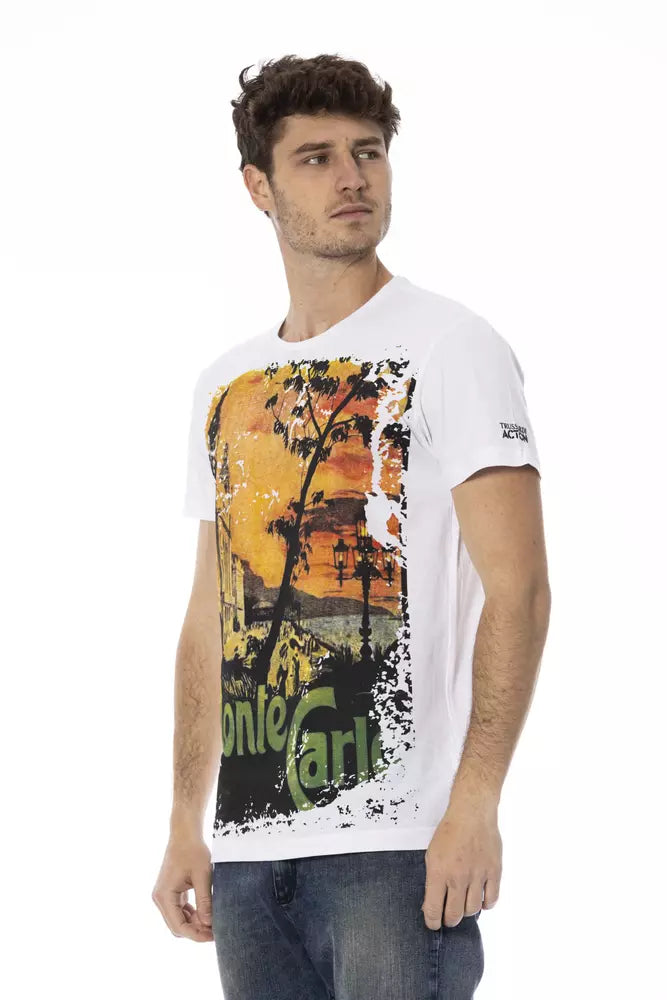 T-shirt homme Trussardi Action en coton blanc