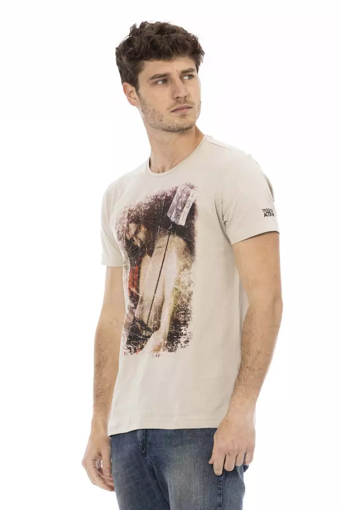T-shirt Trussardi Action en coton beige pour homme