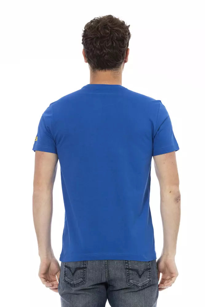 T-shirt Trussardi Action en coton bleu pour homme