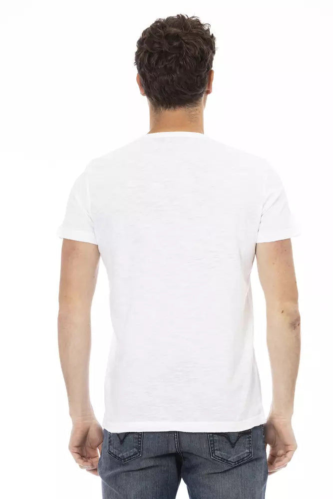 T-shirt Trussardi Action en coton blanc pour homme