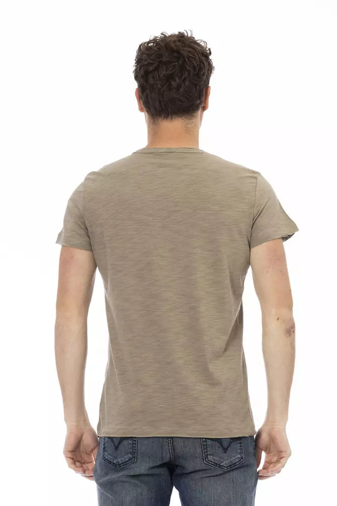T-shirt Trussardi Action en coton vert pour homme