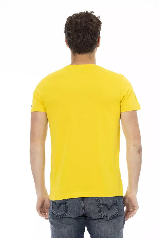 T-shirt Trussardi Action en coton jaune pour homme