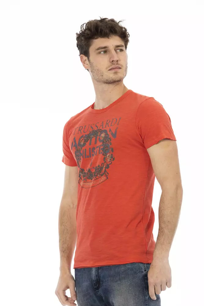 T-shirt Trussardi Action en coton rouge pour homme