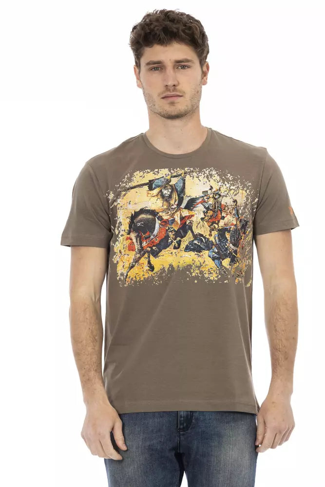 T-shirt Trussardi Action en coton marron pour homme