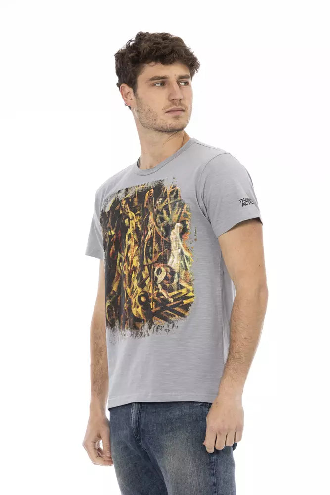 T-shirt Trussardi Action en coton gris pour homme