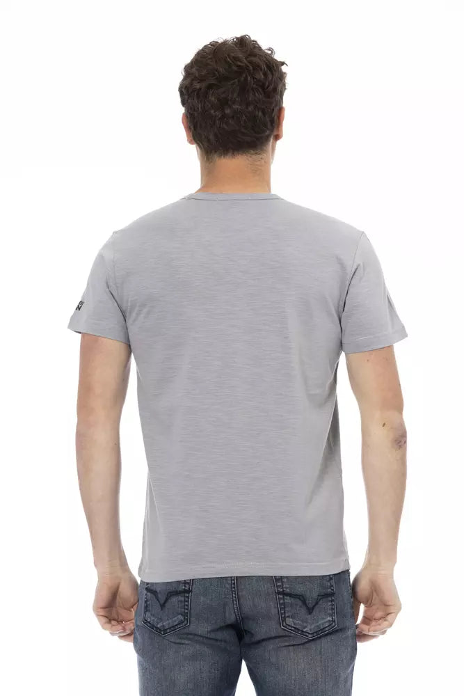 T-shirt Trussardi Action en coton gris pour homme
