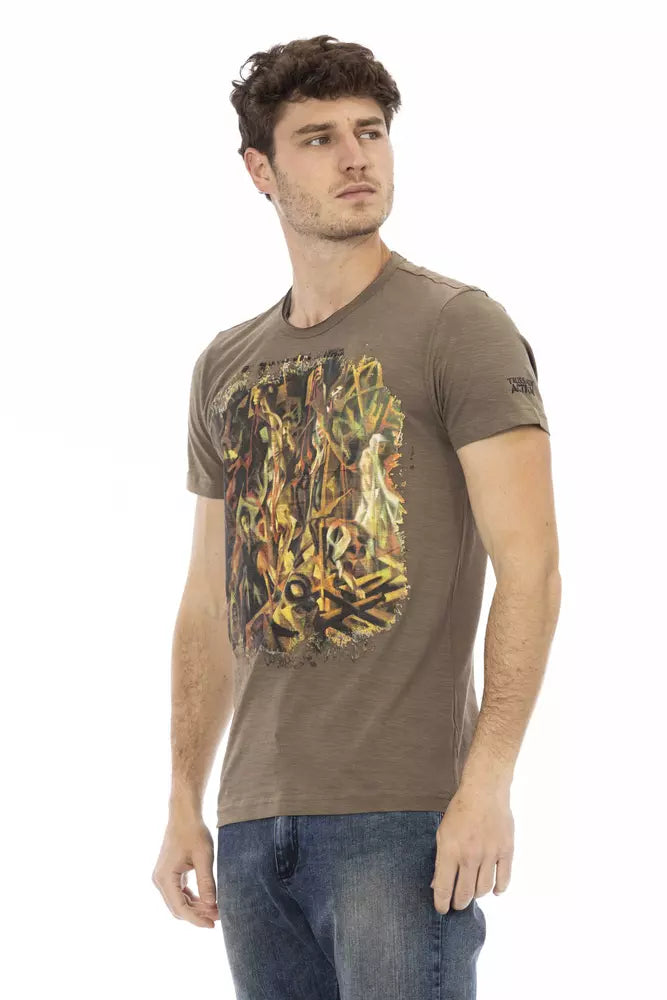 T-shirt Trussardi Action en coton marron pour homme