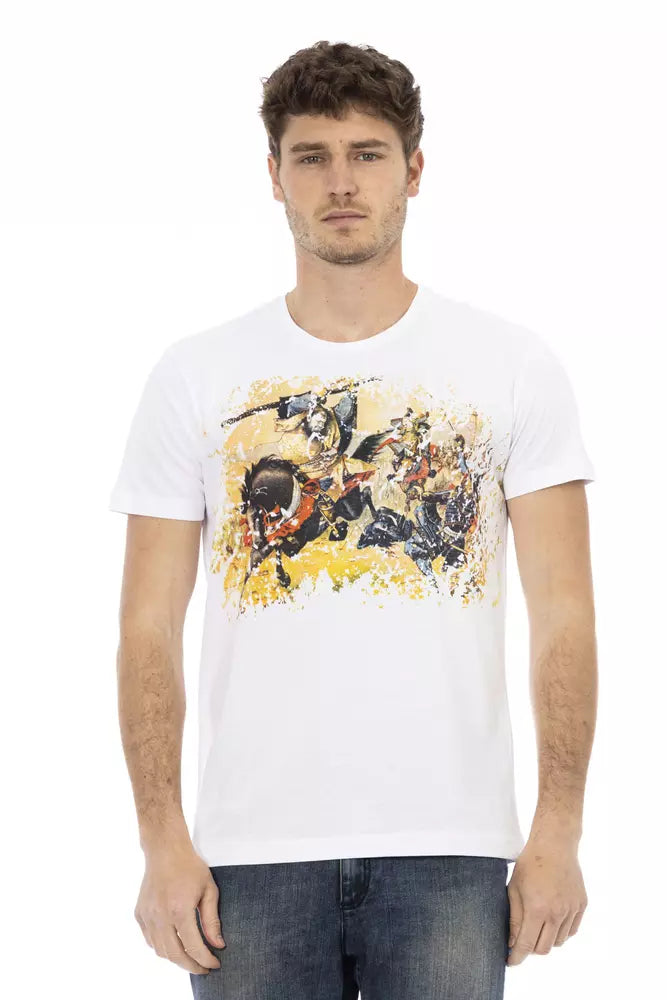 T-shirt Trussardi Action en coton blanc pour homme