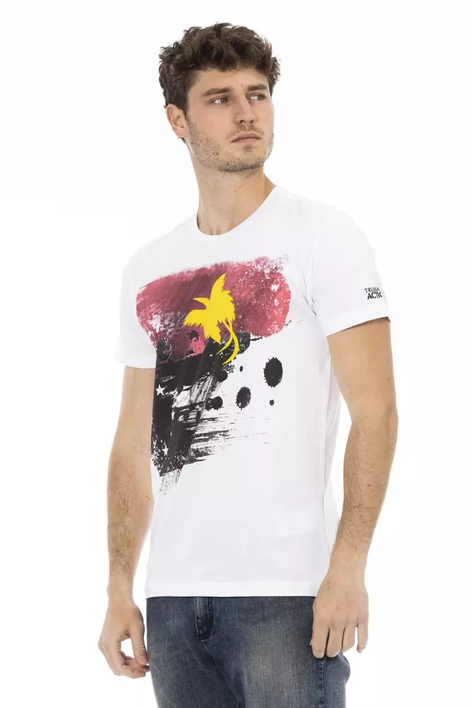 T-shirt Trussardi Action en coton blanc pour homme