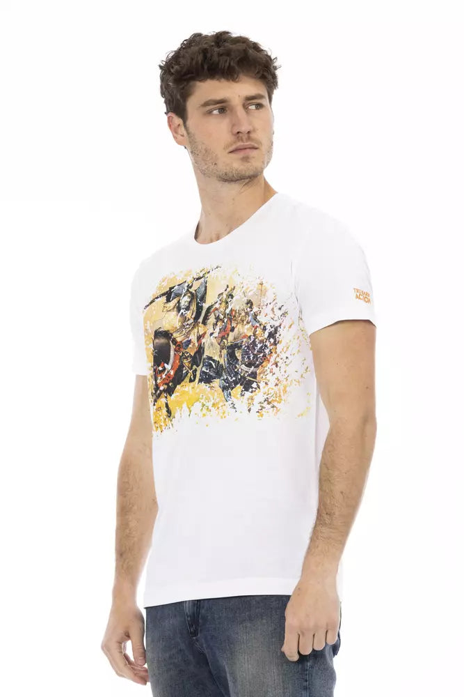 T-shirt Trussardi Action en coton blanc pour homme