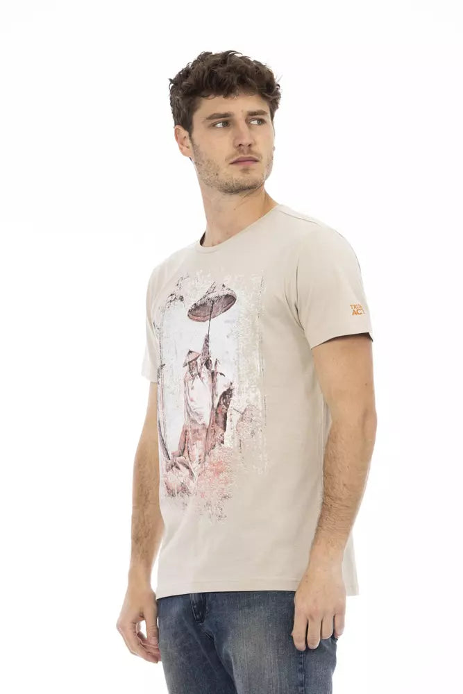 T-shirt Trussardi Action en coton beige pour homme