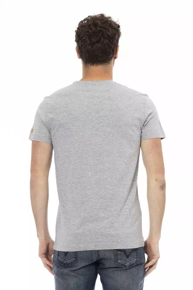 T-shirt Trussardi Action en coton gris pour homme