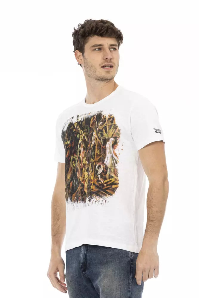 T-shirt homme Trussardi Action en coton blanc
