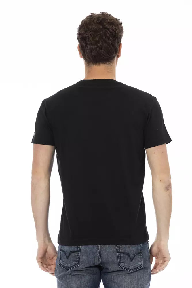 T-shirt Trussardi Action en coton noir pour homme