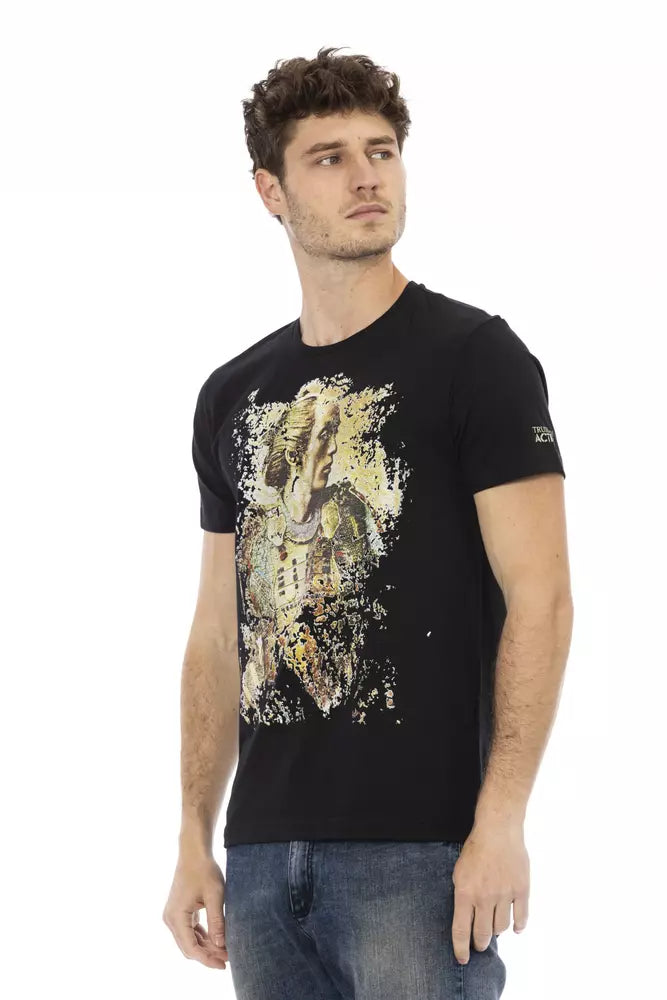 Trussardi Action « T-shirt homme en coton noir »