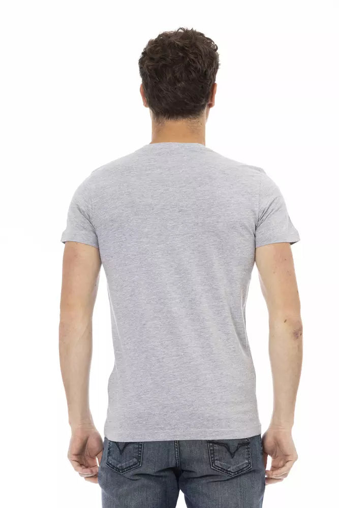 T-shirt Trussardi Action en coton gris pour homme