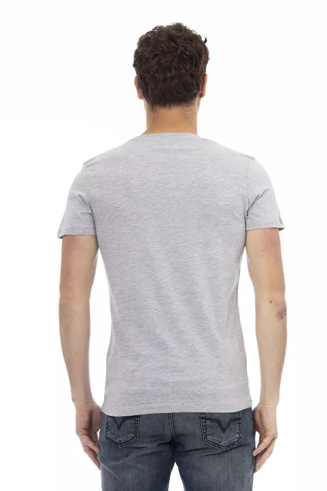 T-shirt Trussardi Action en coton gris pour homme