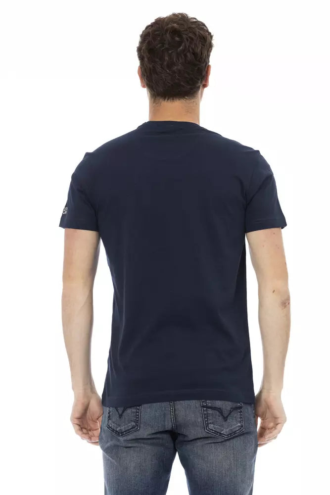 T-shirt Trussardi Action en coton bleu pour homme