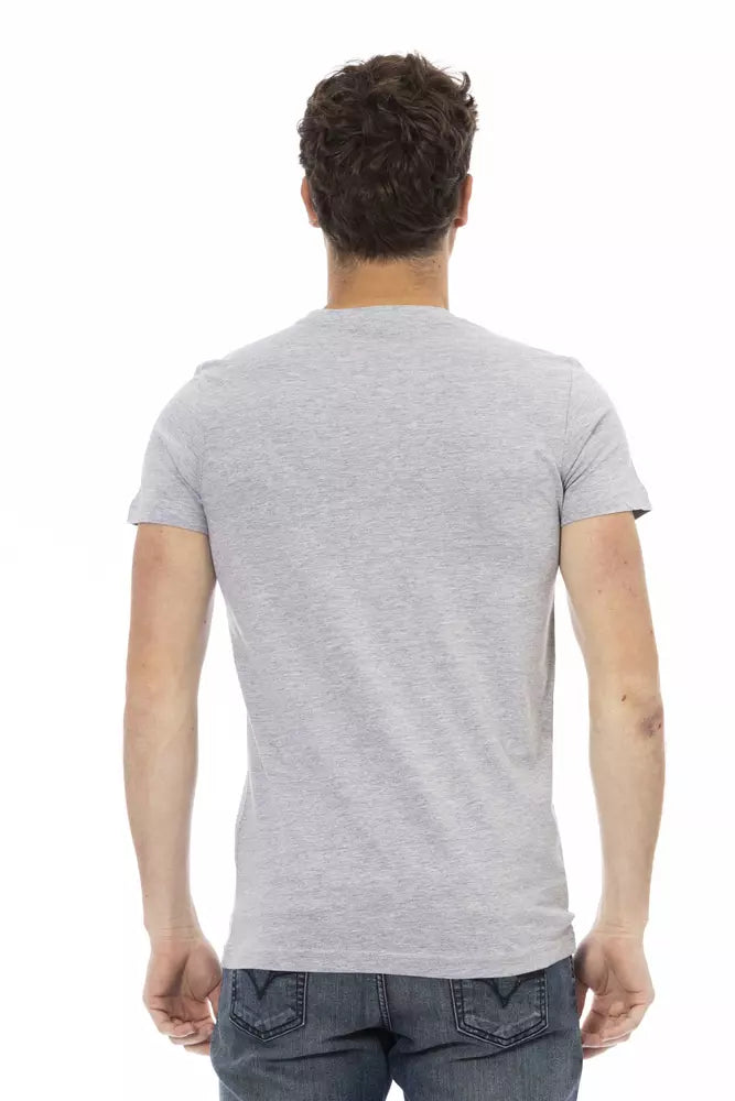 T-shirt Trussardi Action en coton gris pour homme