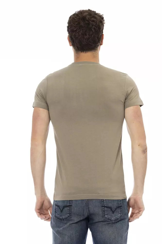 T-shirt Trussardi Action en coton vert pour homme