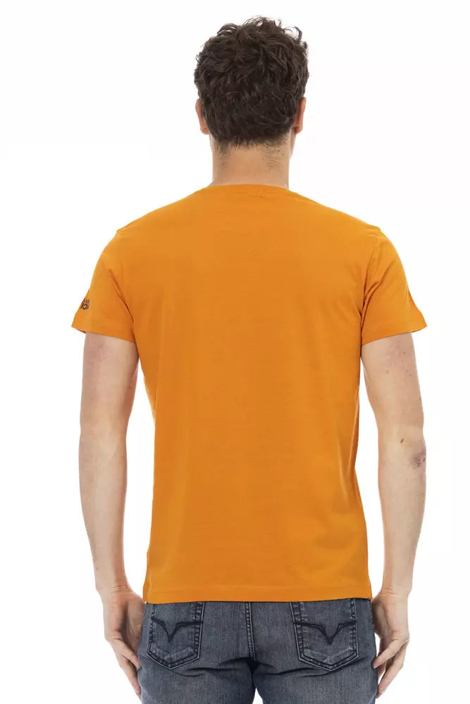 T-shirt Trussardi Action en coton orange pour homme