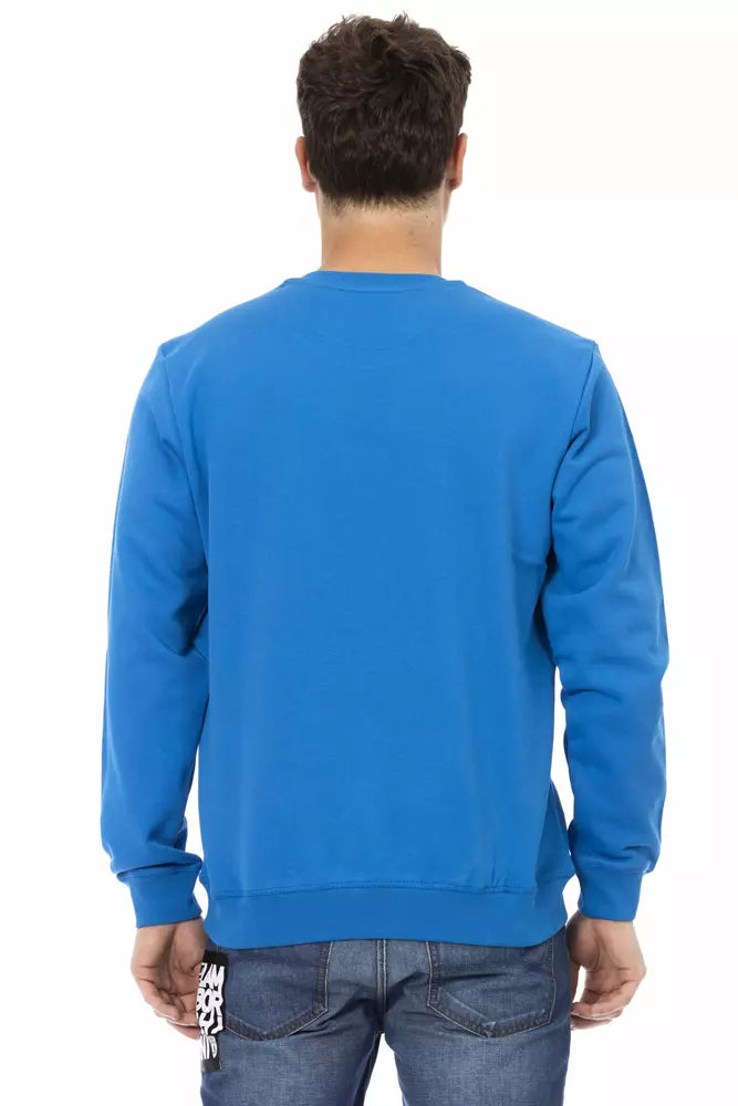 Automobili Lamborghini Blue Cotton Men Sweater by Automobili Lamborghini