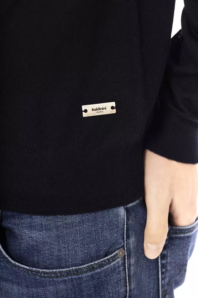 Baldinini Trend Blue Fabric Men Sweater by Baldinini Trend