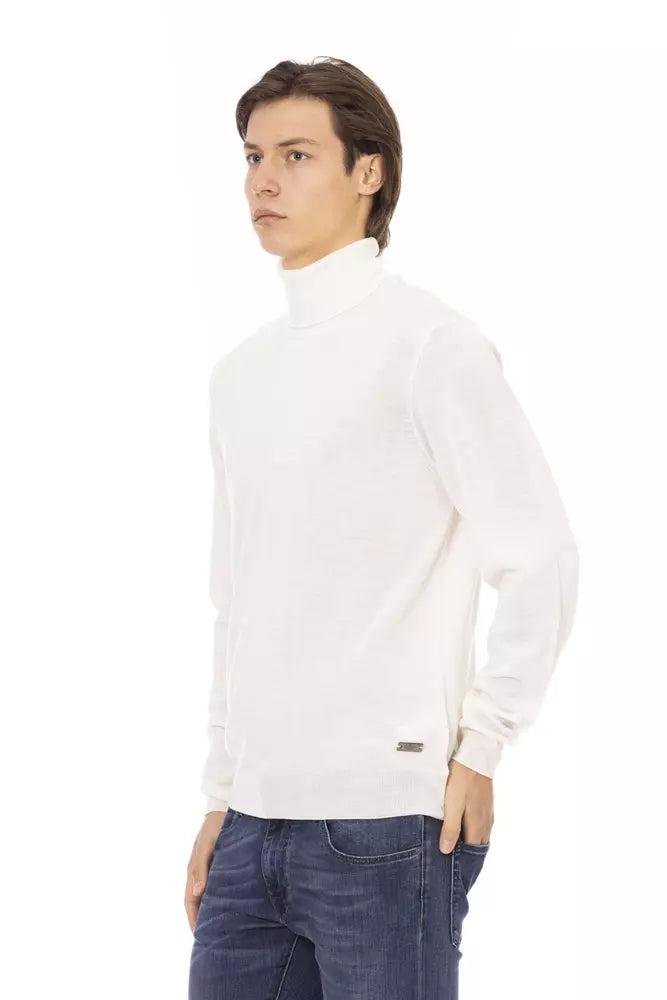 Baldinini Trend White Fabric Men Sweater by Baldinini Trend