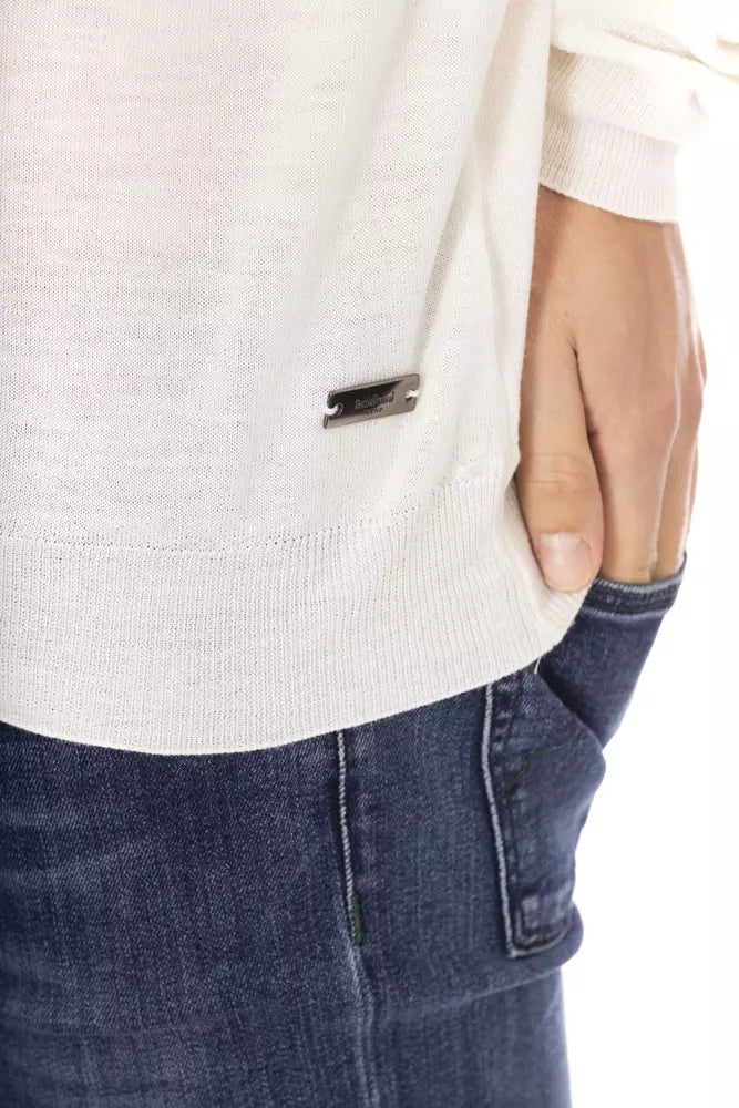 Baldinini Trend White Fabric Men Sweater by Baldinini Trend