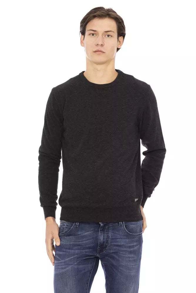 Baldinini Trend Black Wool Men's Sweater by Baldinini Trend