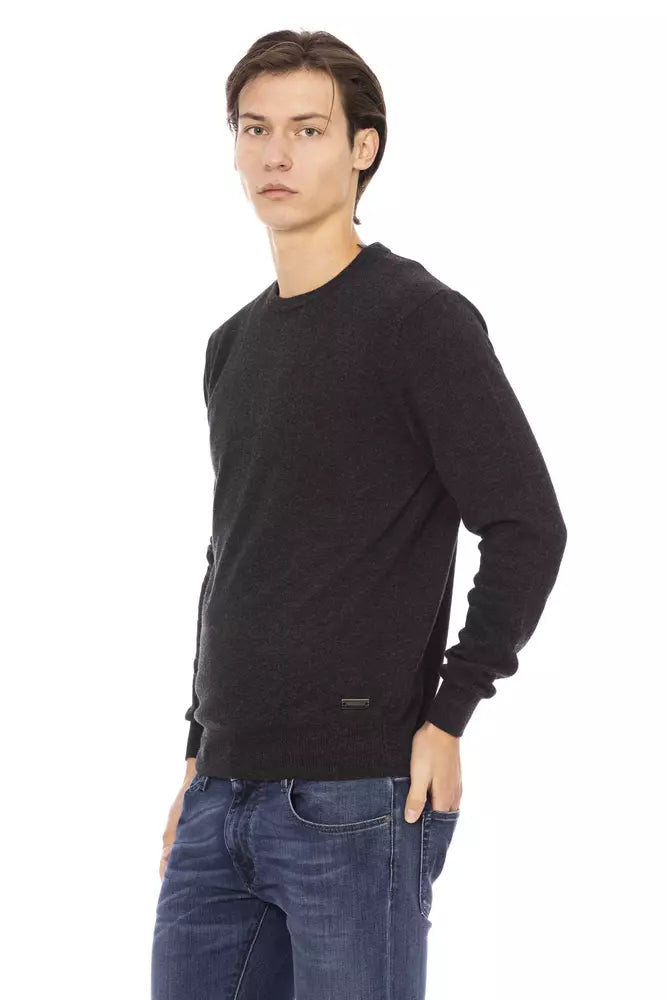 Baldinini Trend Black Wool Men's Sweater by Baldinini Trend