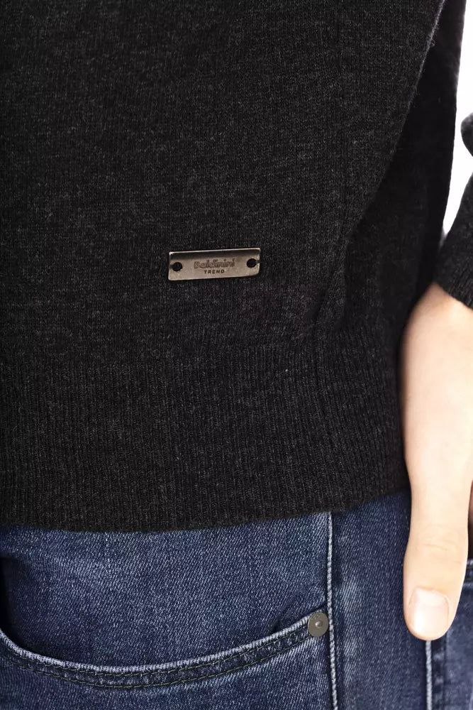 Baldinini Trend Black Wool Men's Sweater by Baldinini Trend