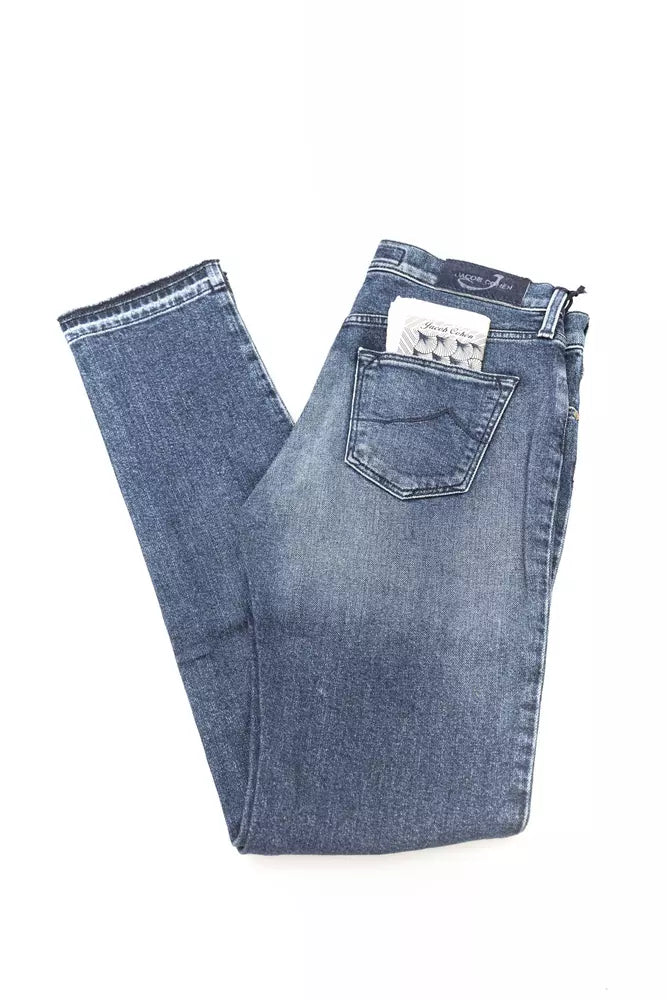 Jacob Cohen Blue Cotton Women's Slim Jeans by Jacob Cohen