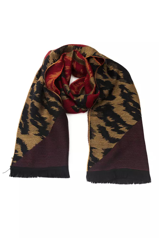 Écharpe Cavalli Class en laine marron pour homme