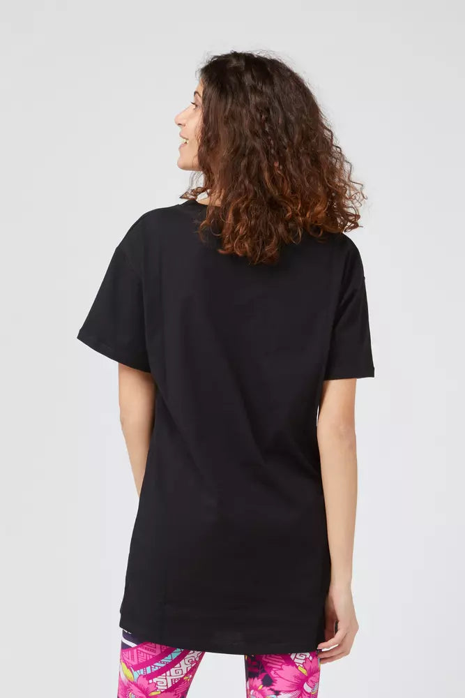 T-shirt femme en coton bleu Custo Barcelona