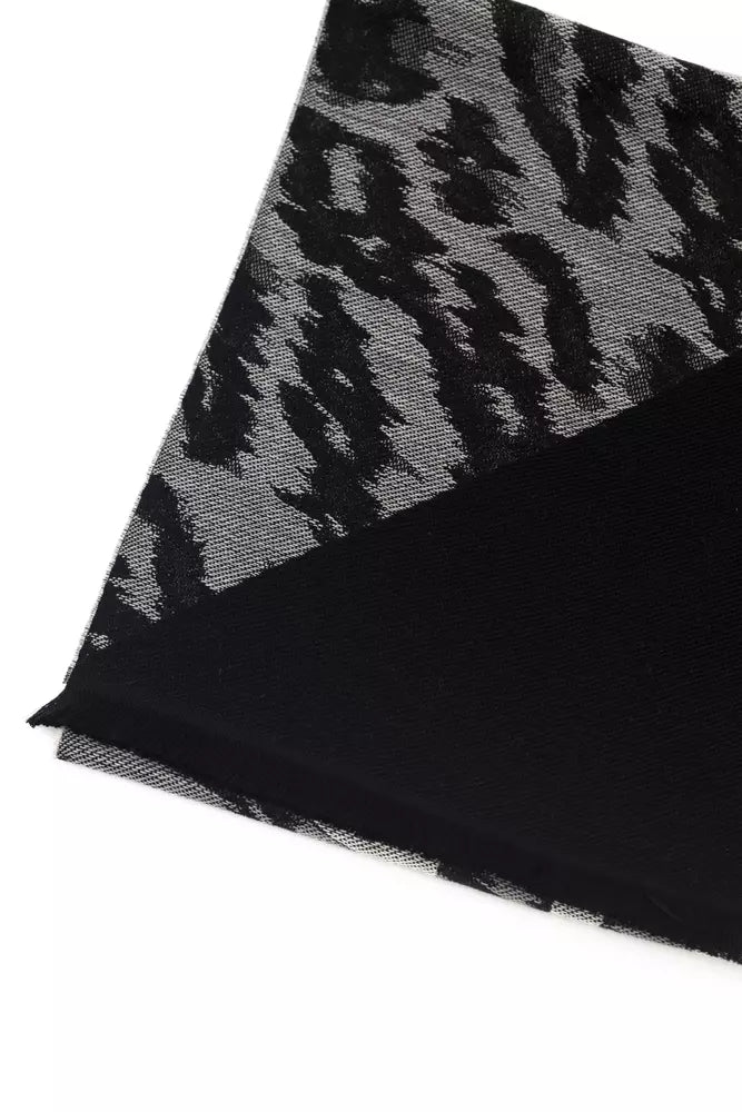 Écharpe Cavalli Class en laine grise pour homme