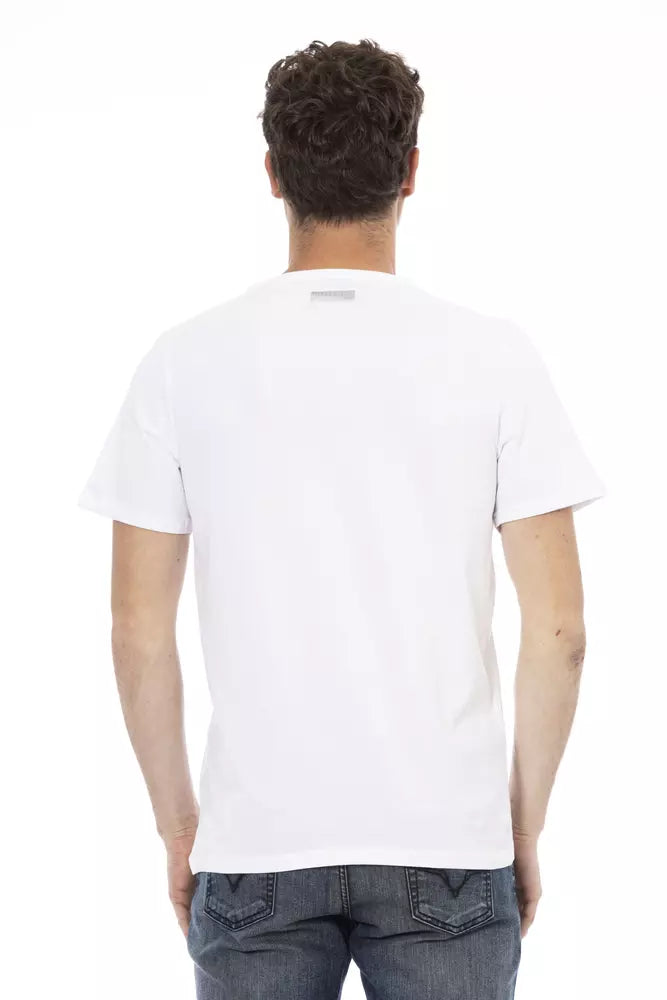 T-shirt homme en coton blanc Bikkembergs