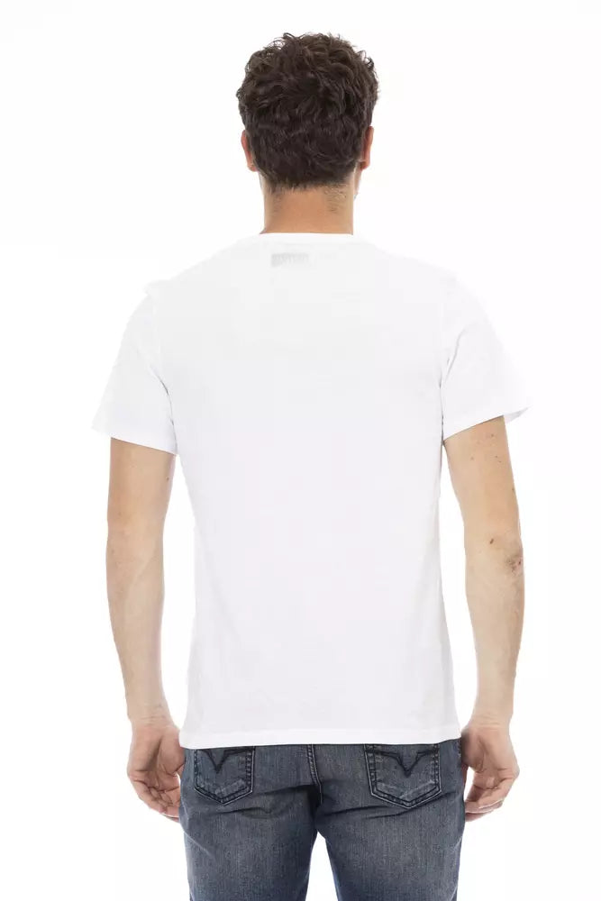 T-shirt homme en coton blanc Bikkembergs