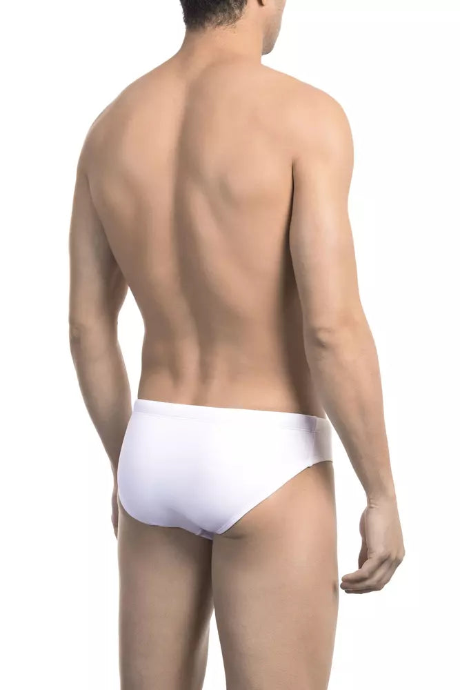 Maillot de bain Bikkembergs en polyamide blanc pour homme