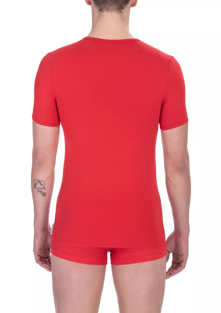T-shirt Bikkembergs en coton rouge pour homme