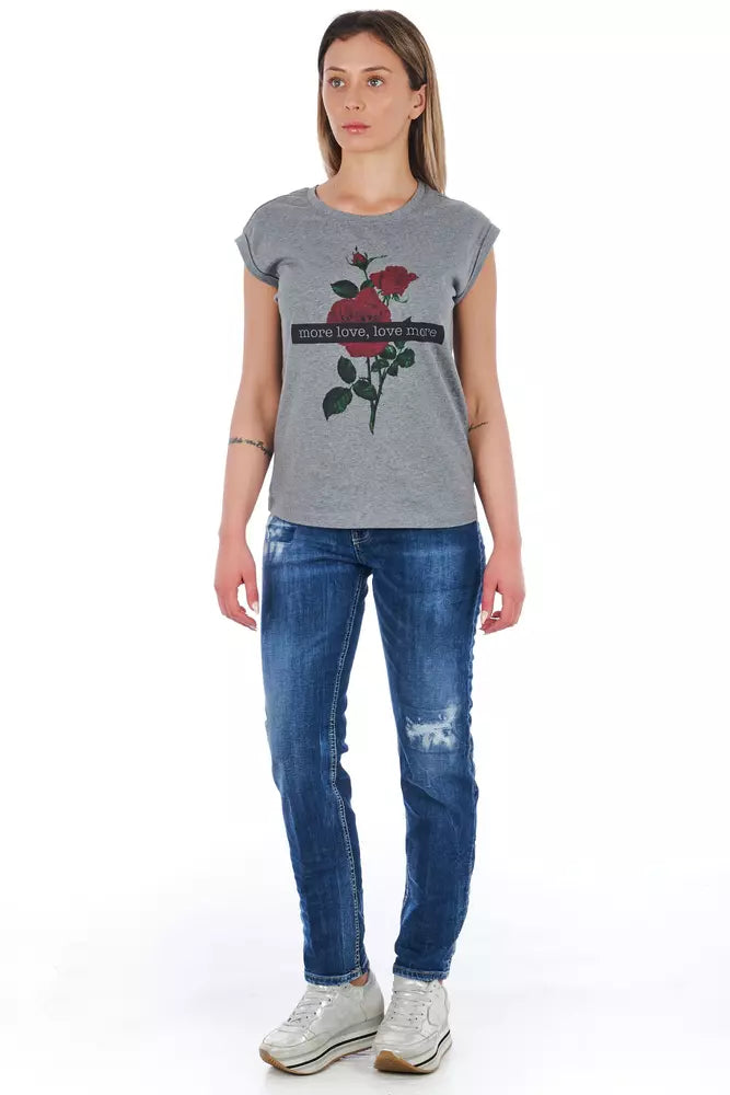 Frankie Morello Blue Cotton Women Jeans by Frankie Morello