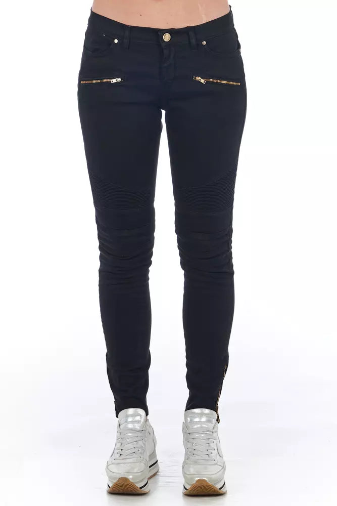 Frankie Morello Black Cotton Women's Jeans by Frankie Morello