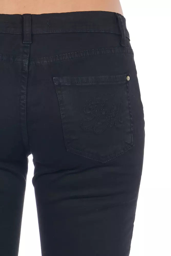 Frankie Morello Black Cotton Women's Jeans by Frankie Morello