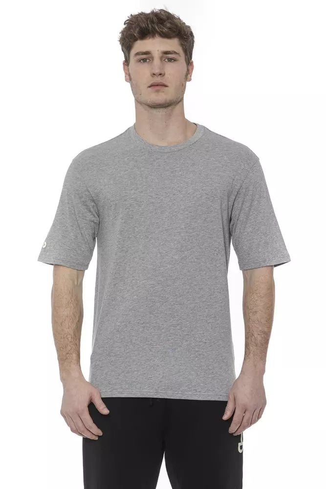 T-shirt gris en coton pour homme