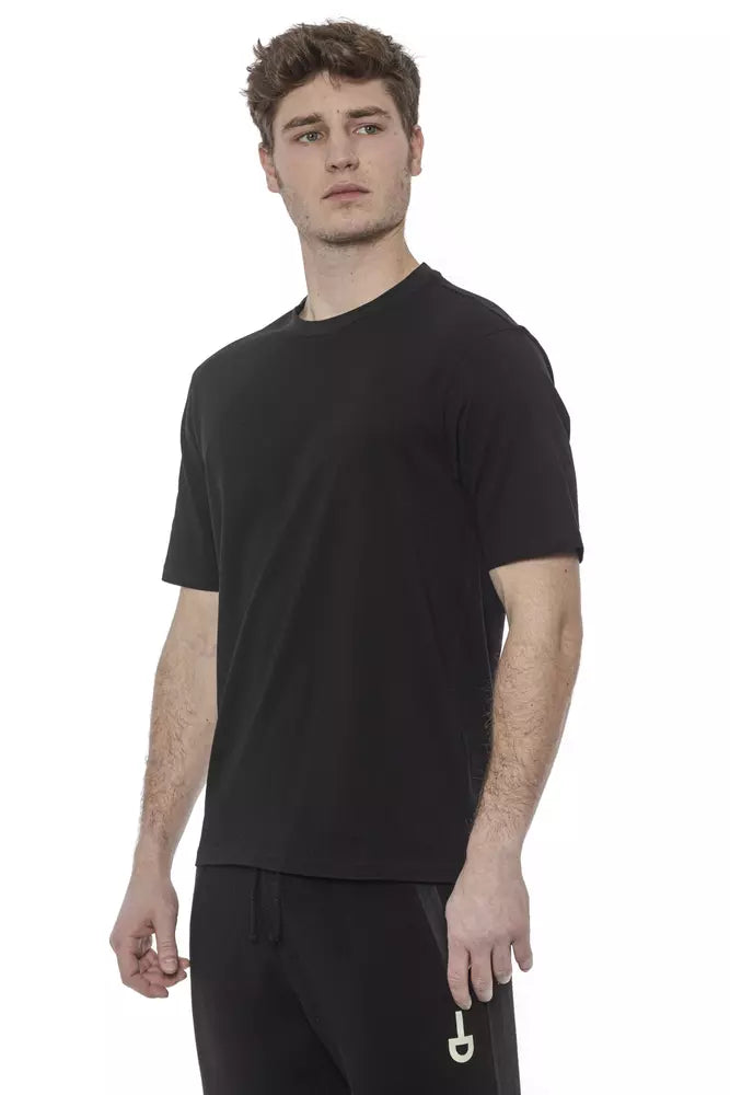T-shirt homme en coton noir Tond