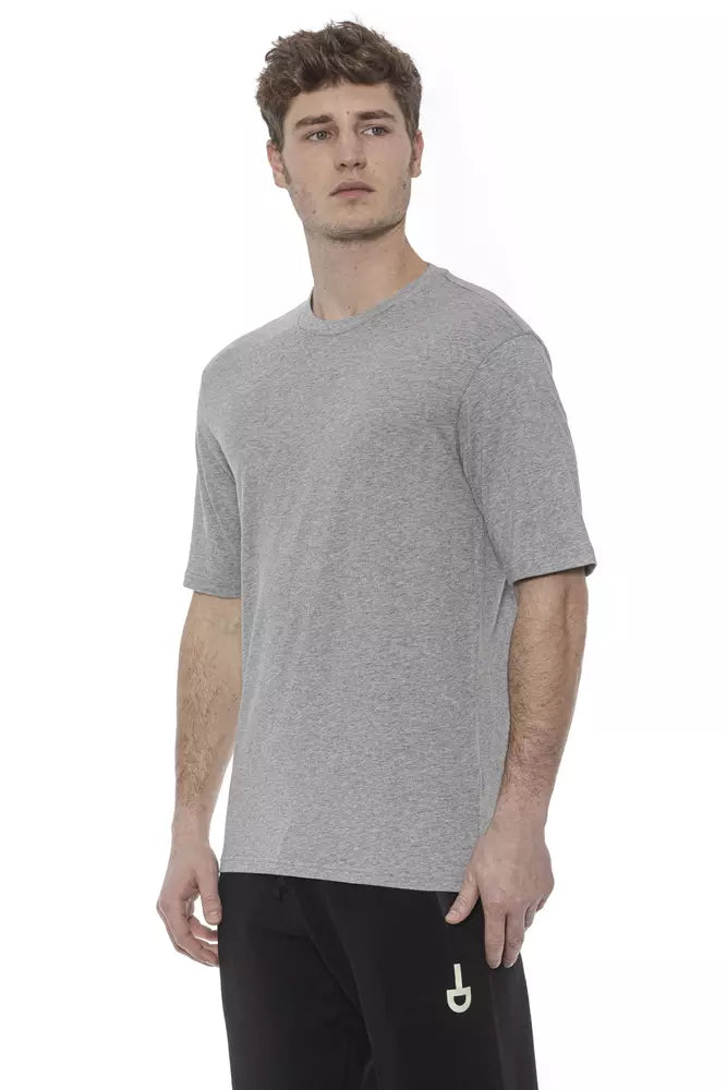 T-shirt gris en coton pour homme