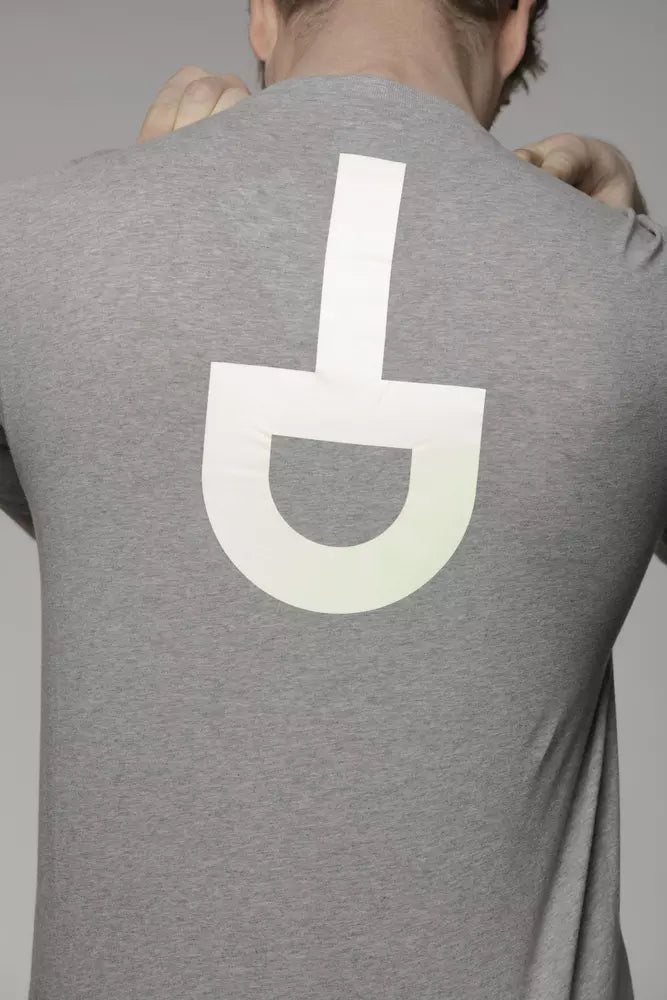 T-shirt gris en coton pour homme